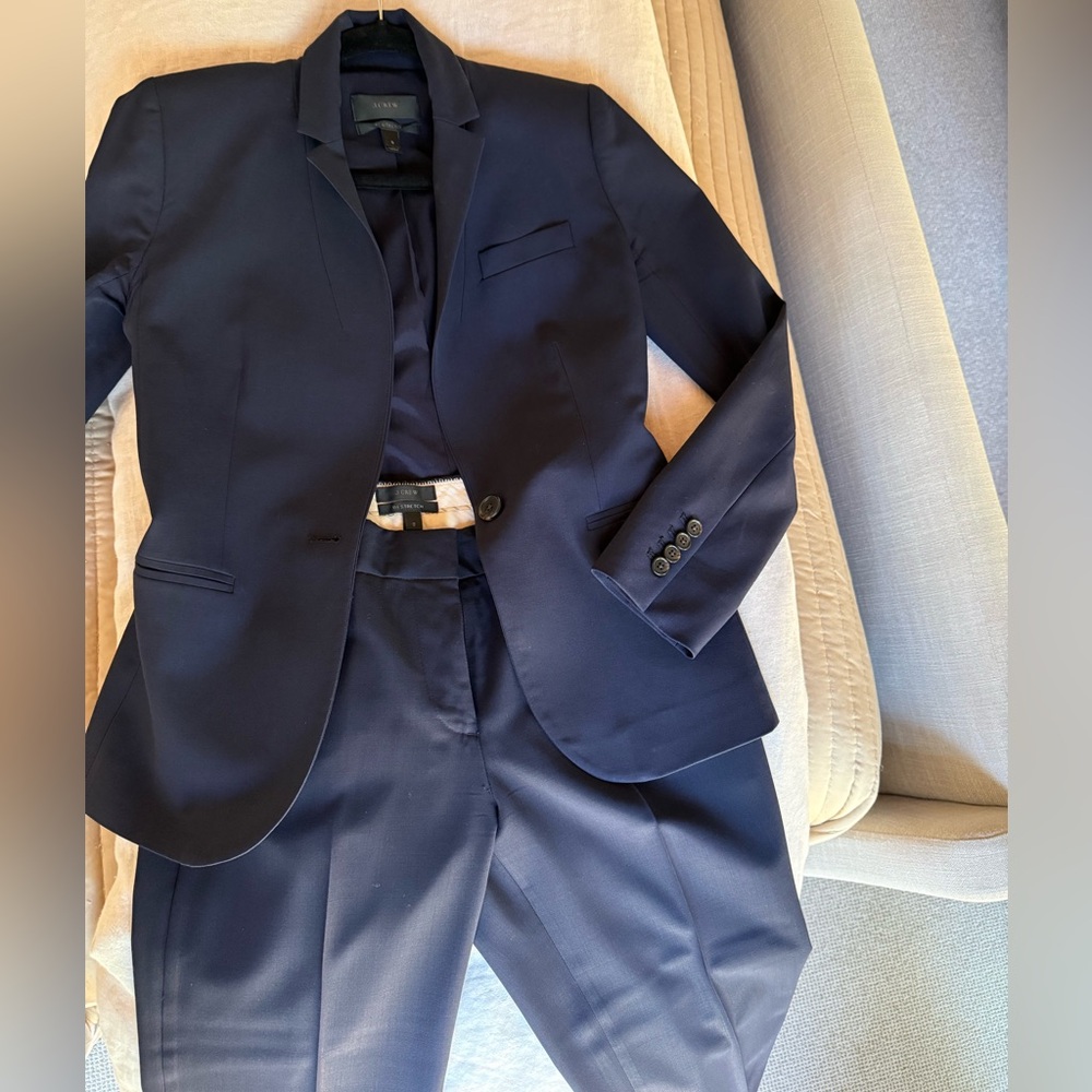 J. Crew Midnight Blue Suit Set